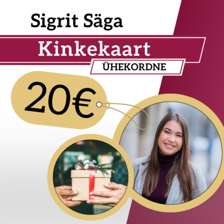 Sigrit Säga “20-eurone” sooduskood